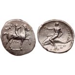 Calabria, Taras. Silver Nomos (7.69 g), ca. 330-325 BC. EF