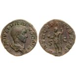 Philip II. ’ Sestertius (16.68 g), as Caesar, AD 244-247. VF