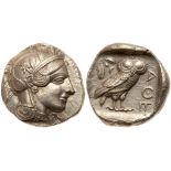 Attica, Athens. Silver Tetradrachm (17.17g), ca. 440-404 BC