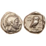 Attica, Athens. Silver Tetradrachm (17.11g), 510/500-480 BC