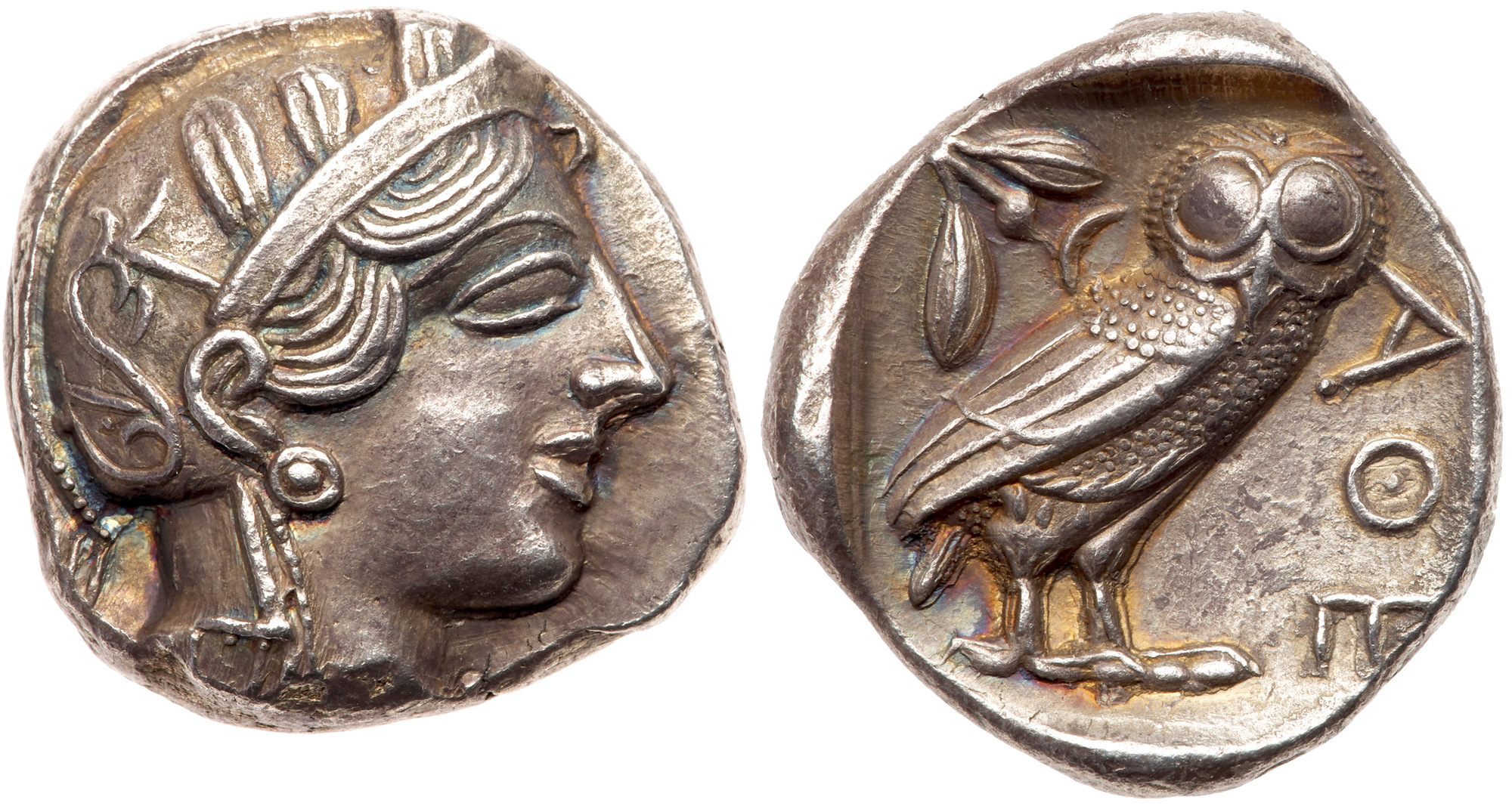 Attica, Athens. Silver Tetradrachm (17.11 g), ca. 454-404 BC. EF