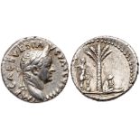 Vespasian. Silver Denarius (3.29 g), AD 69-79. VF