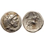 Lower Danube, Uncertain tribe. Imitating Alexander III. Silver Tetradrachm (17.87 g), 3rd-2nd centur