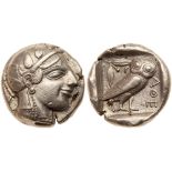 Attica, Athens. Silver Tetradrachm (17.12g), 465-455 BC