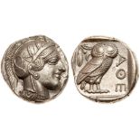 Attica, Athens. Silver Tetradrachm (17.16g), ca. 440-404 BC