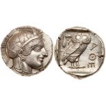 Attica, Athens. Silver Tetradrachm (17.17g), ca. 440-404 BC