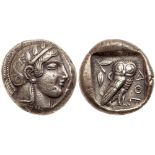 Attica, Athens. Silver Tetradrachm (17.2g), 475-465 BC