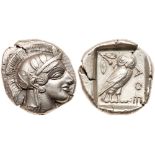 Attica, Athens. Silver Tetradrachm (17.09g), ca. 440-404 BC