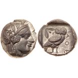 Attica, Athens. Sulver Tetradrachm (17.17g), ca. 455-440 BC