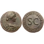 Livia. ’ Dupondius (13.63 g), Augusta, AD 14-29. EF