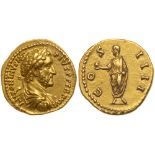 Antoninus Pius. Gold Aureus (7.16 g), AD 138-161. EF