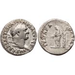Vespasian. Silver Denarius (3.24 g), AD 69-79. VF
