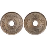 Palestine, 20 Mils, 1934