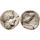 Attica, Athens. Silver Tetradrachm (17.14g), ca. 440-404 BC