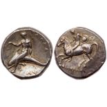 Calabria, Taras. Silver Nomos (7.87 g), ca. 280 BC. VF