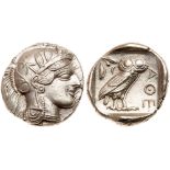 Attica, Athens. Silver Tetradrachm (17.18g), ca. 440-404 BC
