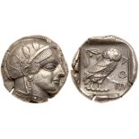 Attica, Athens. Silver Tetradrachm (17.18g), ca. 440-404 BC