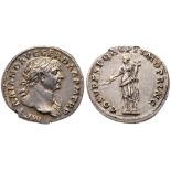 Trajan. Silver Denarius (3.51 g), AD 98-117. EF