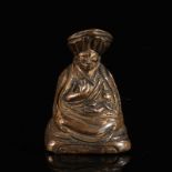 Chine-Tibet - Lama miniature en bronze doré - Région: Chine - Dimensions: H30mm [...]