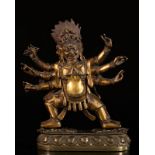 Chine-Tibet Vajrabhara - bronze doré - Région: Chine - Dimensions: H165mm - [...]