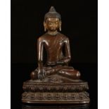 Chine bouddha en bronze - Région: Chine - Dimensions: H195mm - Poids (Kg): 1.66kg [...]