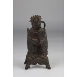 Chine Bouddha en bronze époque Ming ou antérieur - Dimensions: H140mm - Poids [...]