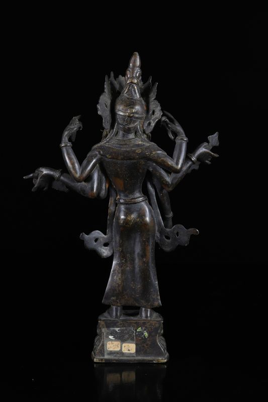 Chine Tibet statue en bronze époque Qing - Dimensions: H280mm - Poids (Kg): [...] - Image 3 of 4