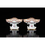 Chine compagnie des indes paire de salières en porcelaine 18ème - Dimensions: [...]