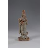 Chine ,statuette en pierre . - Dimensions: H=150mm L=50mm - Poids (Kg): 0.283kg - [...]