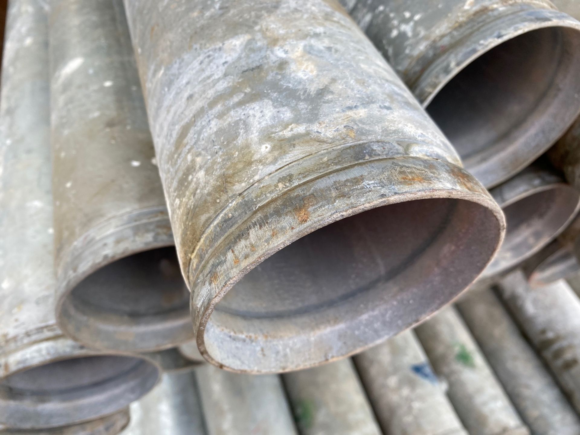 Approx. 300 x Galvanised Pipe Sections, Pre-Used On The Tunnel Boring Machine, Approx. Size Each - Image 2 of 4