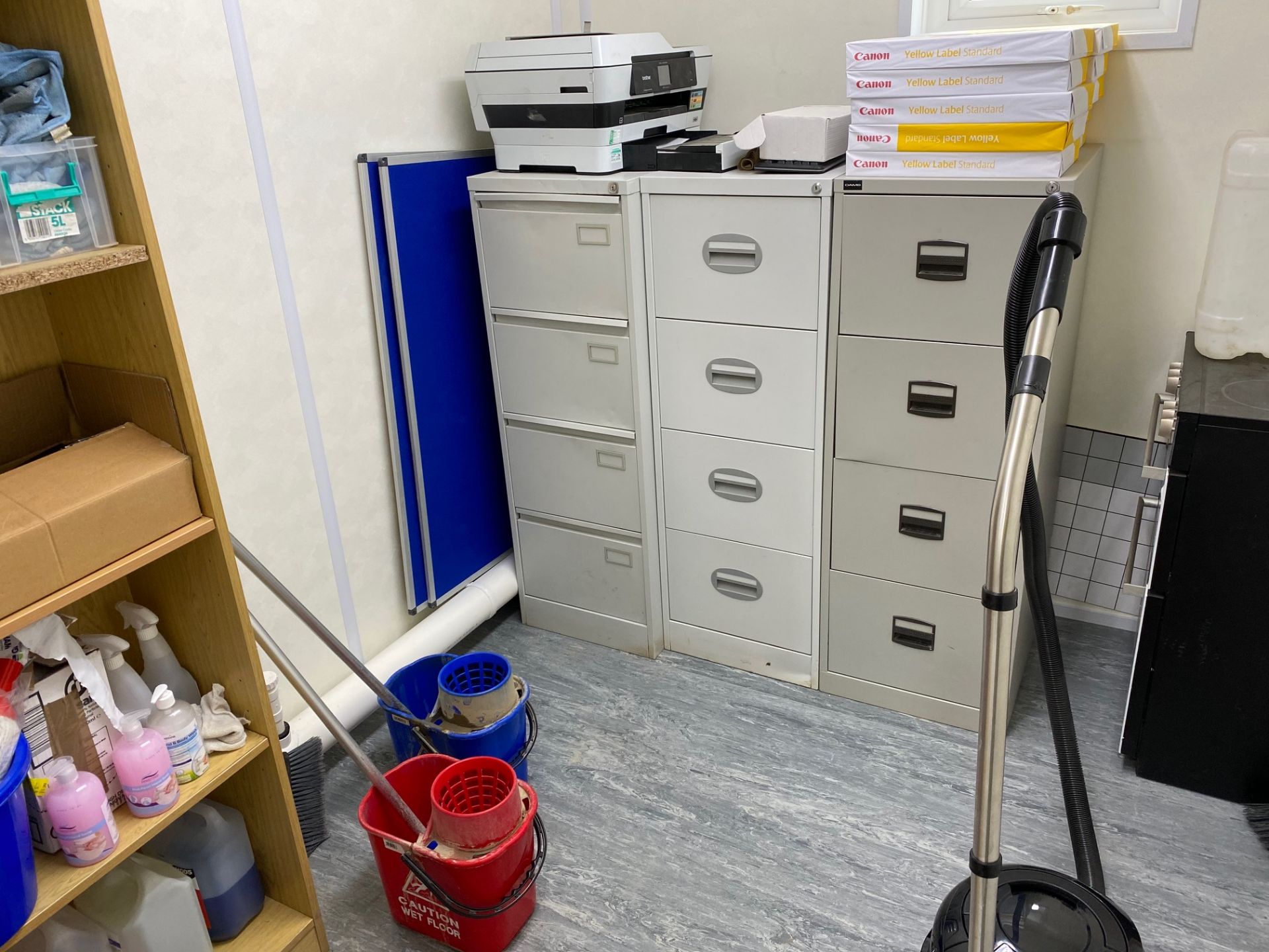 The Modular Building Furniture Throughout the Building Including: Reception Desk Light Oak - Image 24 of 24