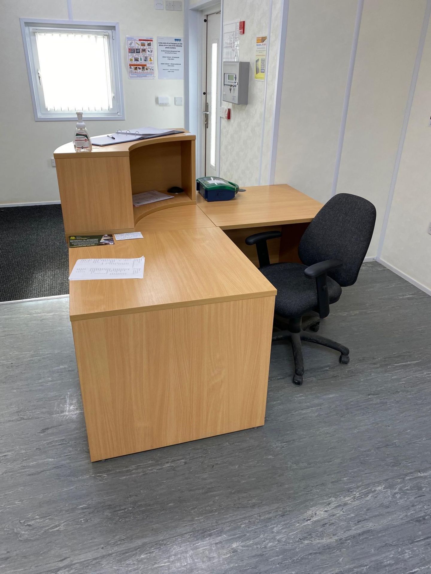 The Modular Building Furniture Throughout the Building Including: Reception Desk Light Oak - Image 2 of 24