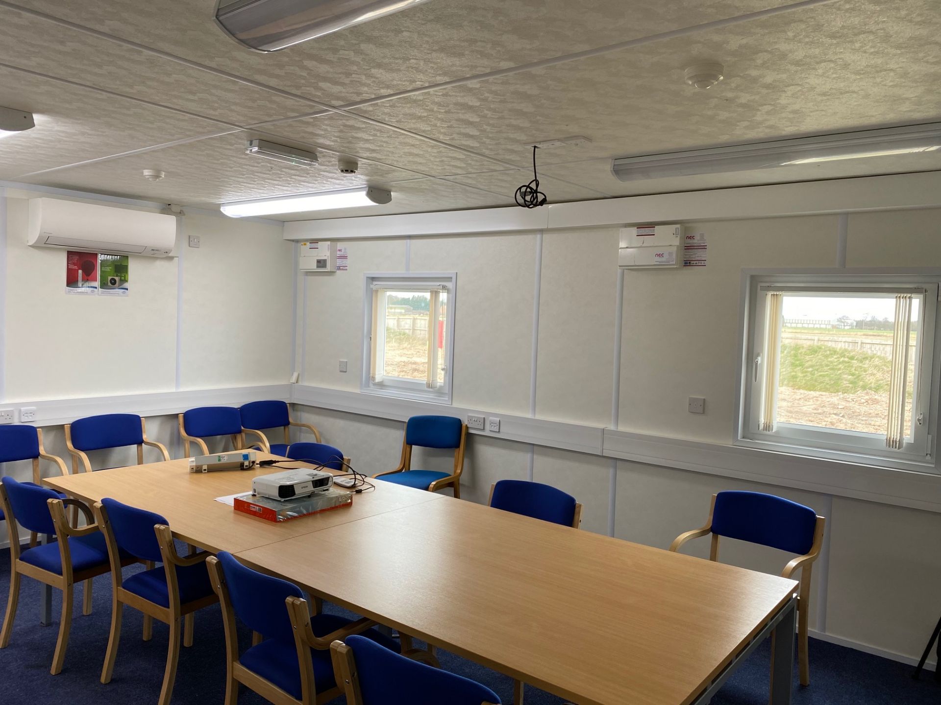 The Modular Building Furniture Throughout the Building Including: Reception Desk Light Oak - Image 21 of 24