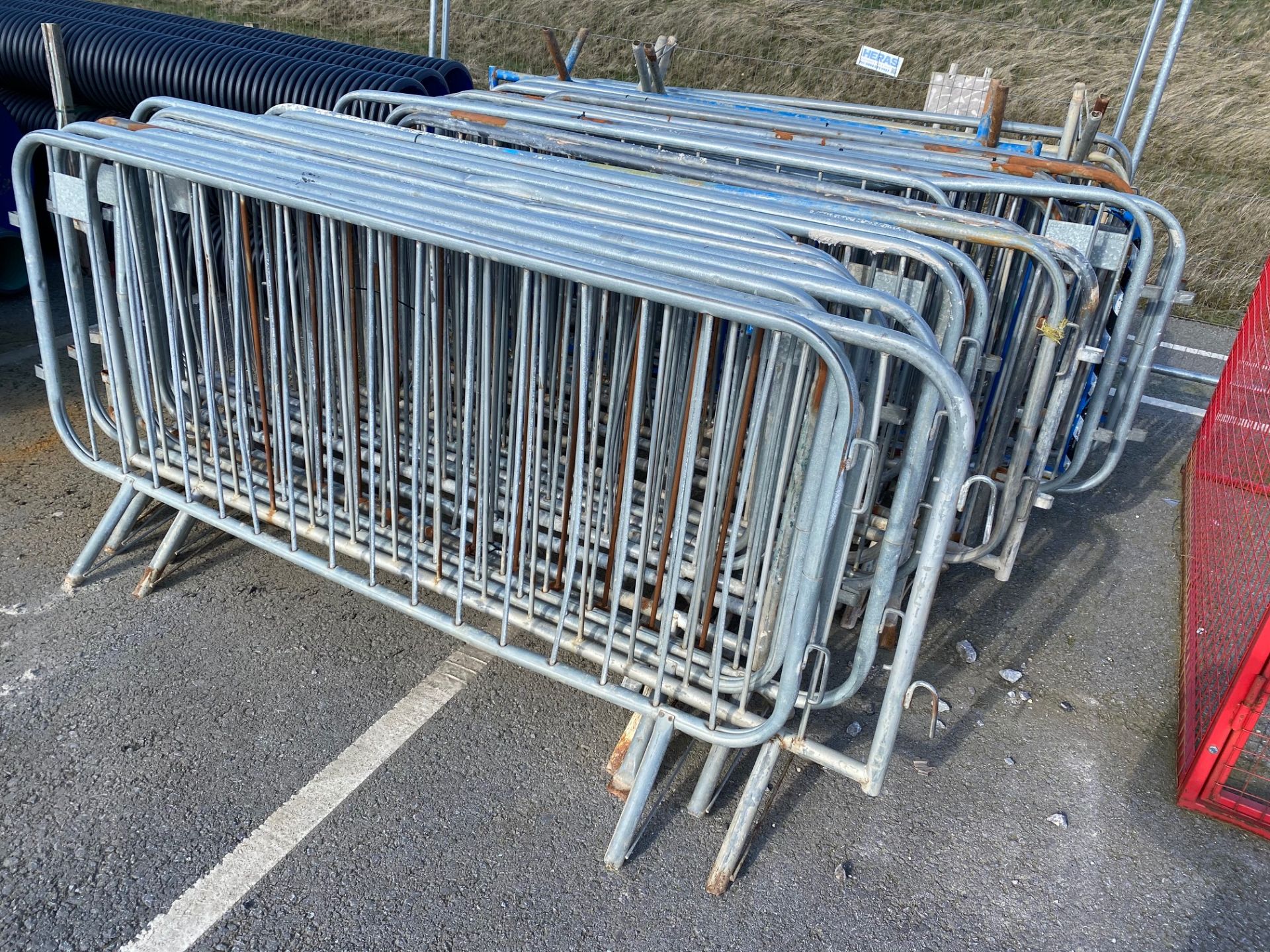 19 x Smartweld, Model: 2ND UK Freestanding Galvanised Steel Barrier Fencing (Location of Lot East