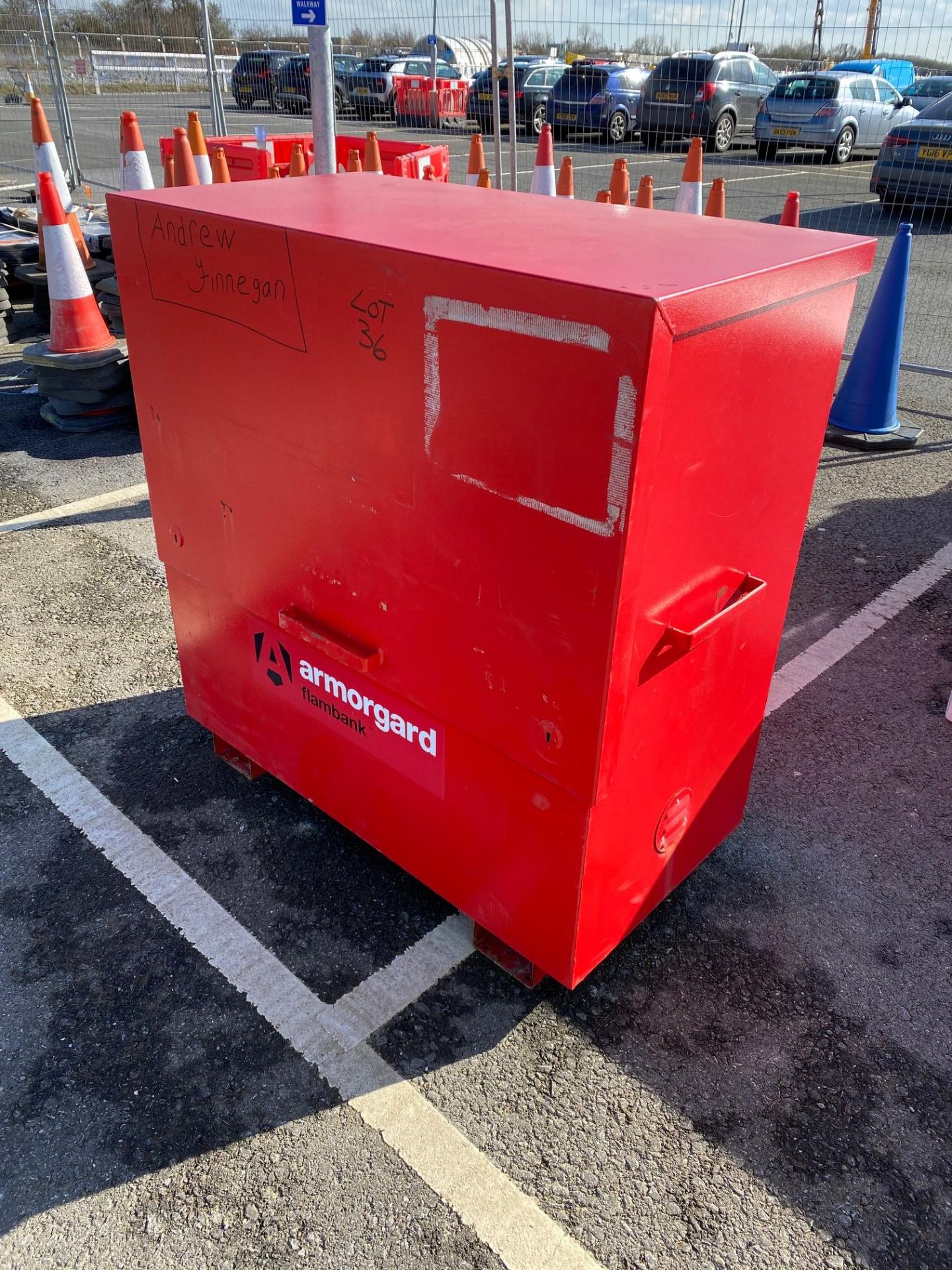 Armorgard, Flambank Site Flammable Storage Chest, 1200mm x 650mm x 1,450mm (Location of Lot East