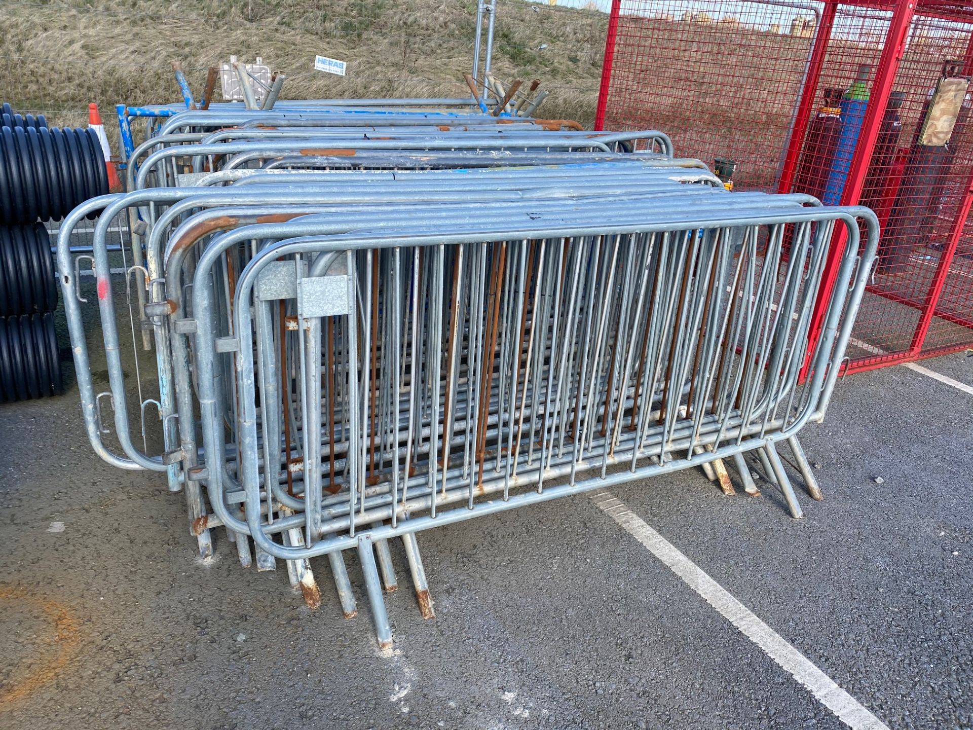 19 x Smartweld, Model: 2ND UK Freestanding Galvanised Steel Barrier Fencing (Location of Lot East - Image 2 of 2