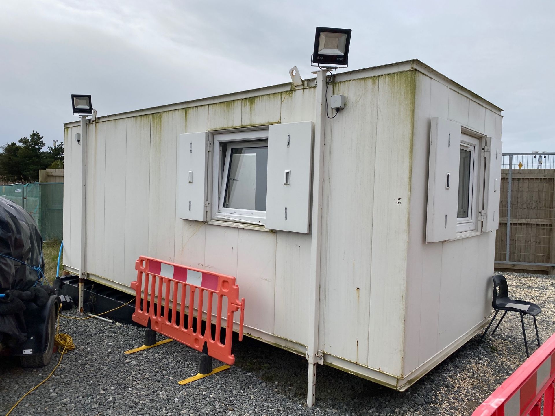 AV Danzer, Portable Jackleg Security Cabin with Toilet, Single Access Door, Windows and Shutters - Image 2 of 7