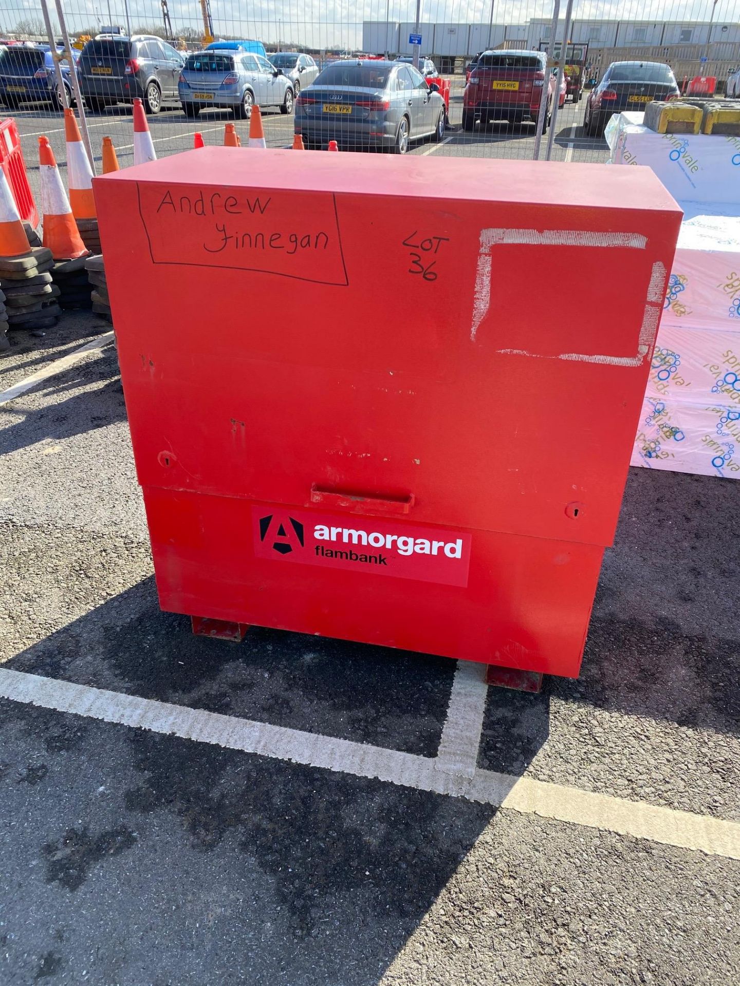 Armorgard, Flambank Site Flammable Storage Chest, 1200mm x 650mm x 1,450mm (Location of Lot East - Image 2 of 4
