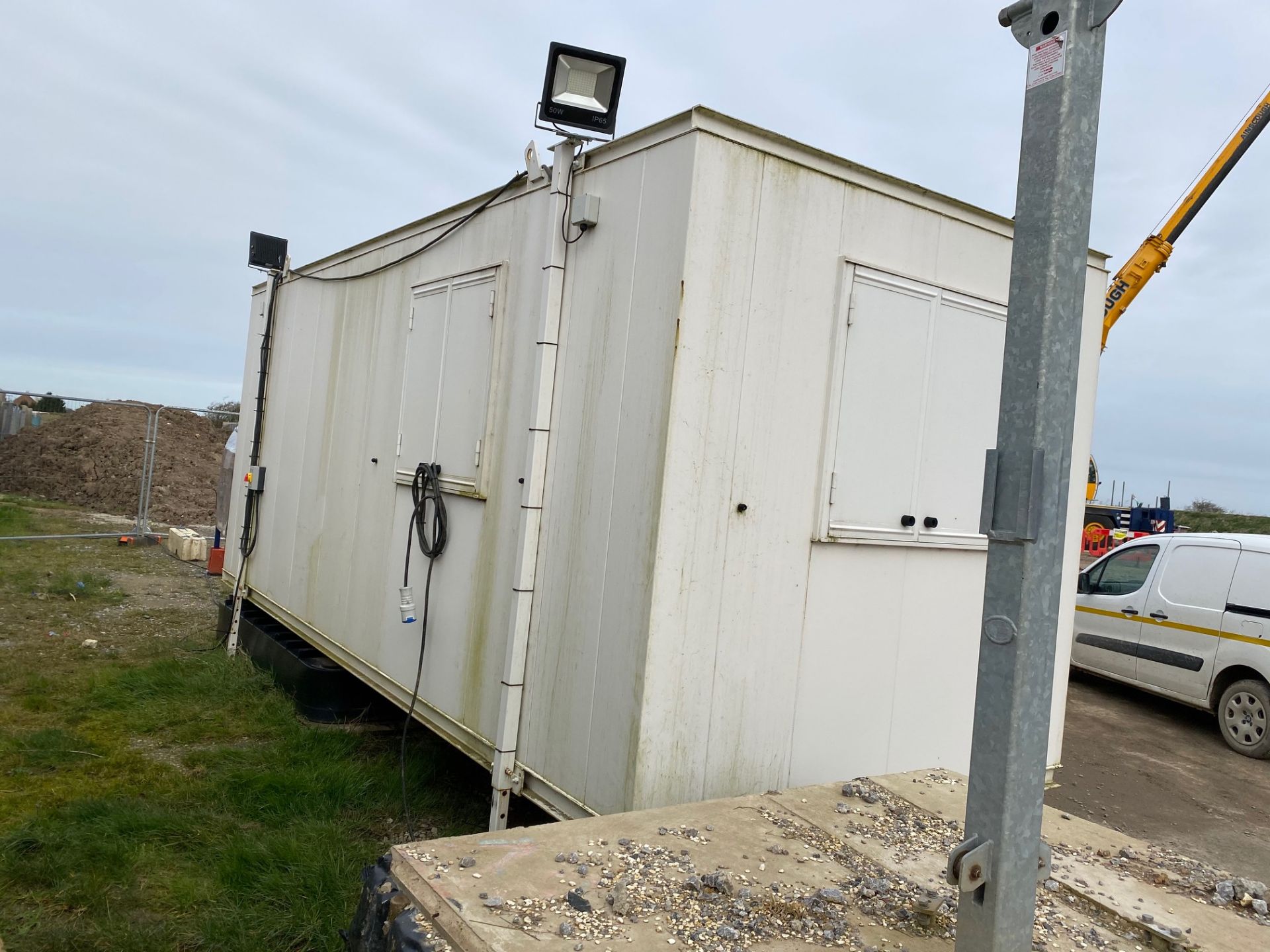 AV Danzer, Portable Jackleg Security Cabin with Toilet, Single Access Door, Windows and Shutters - Image 2 of 3