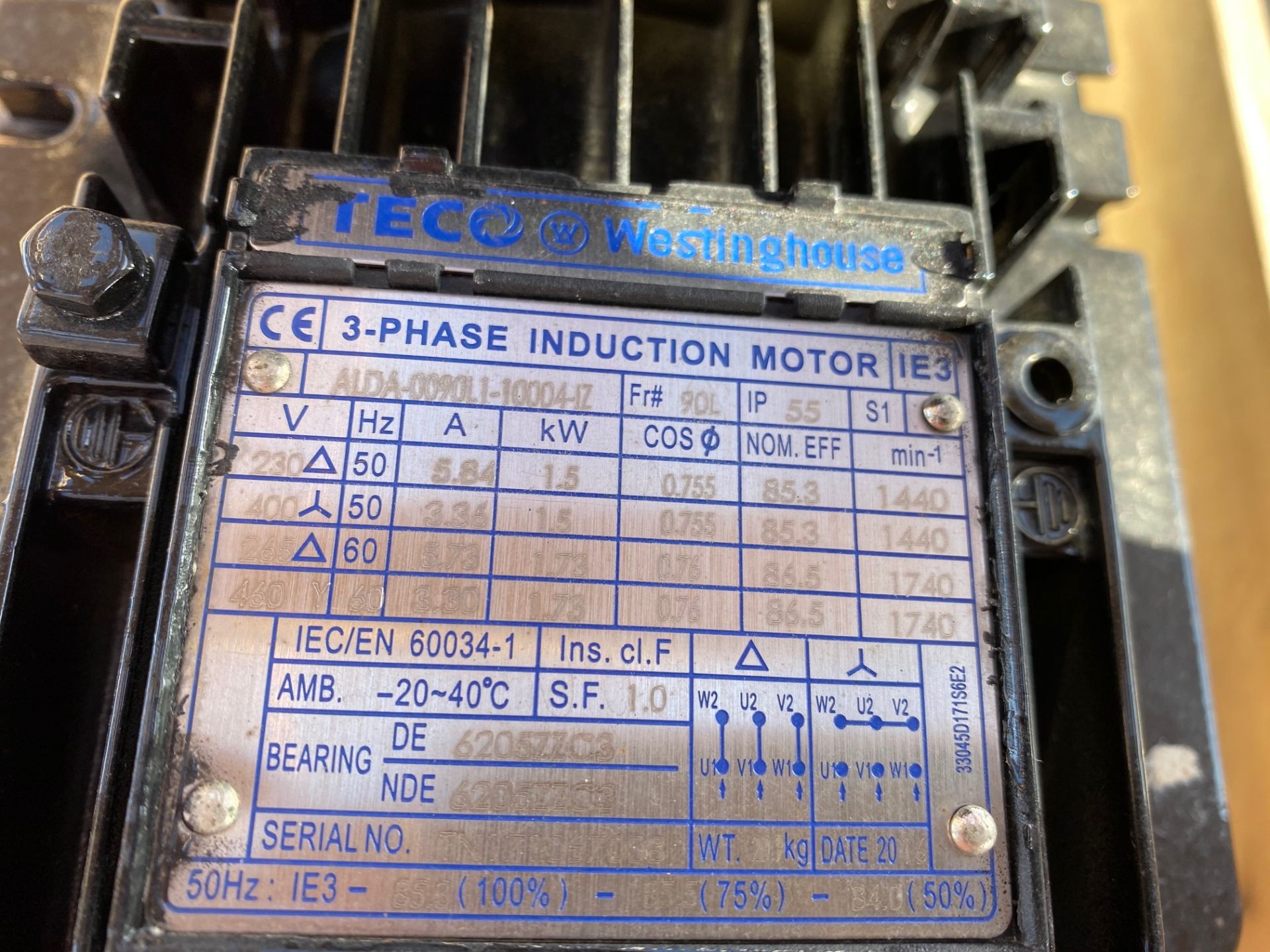 Mouvex Model: HD25 Electric Air Hose Peristaltic Pump with motorvario (unused), DOM: 2017, Serial - Image 5 of 7