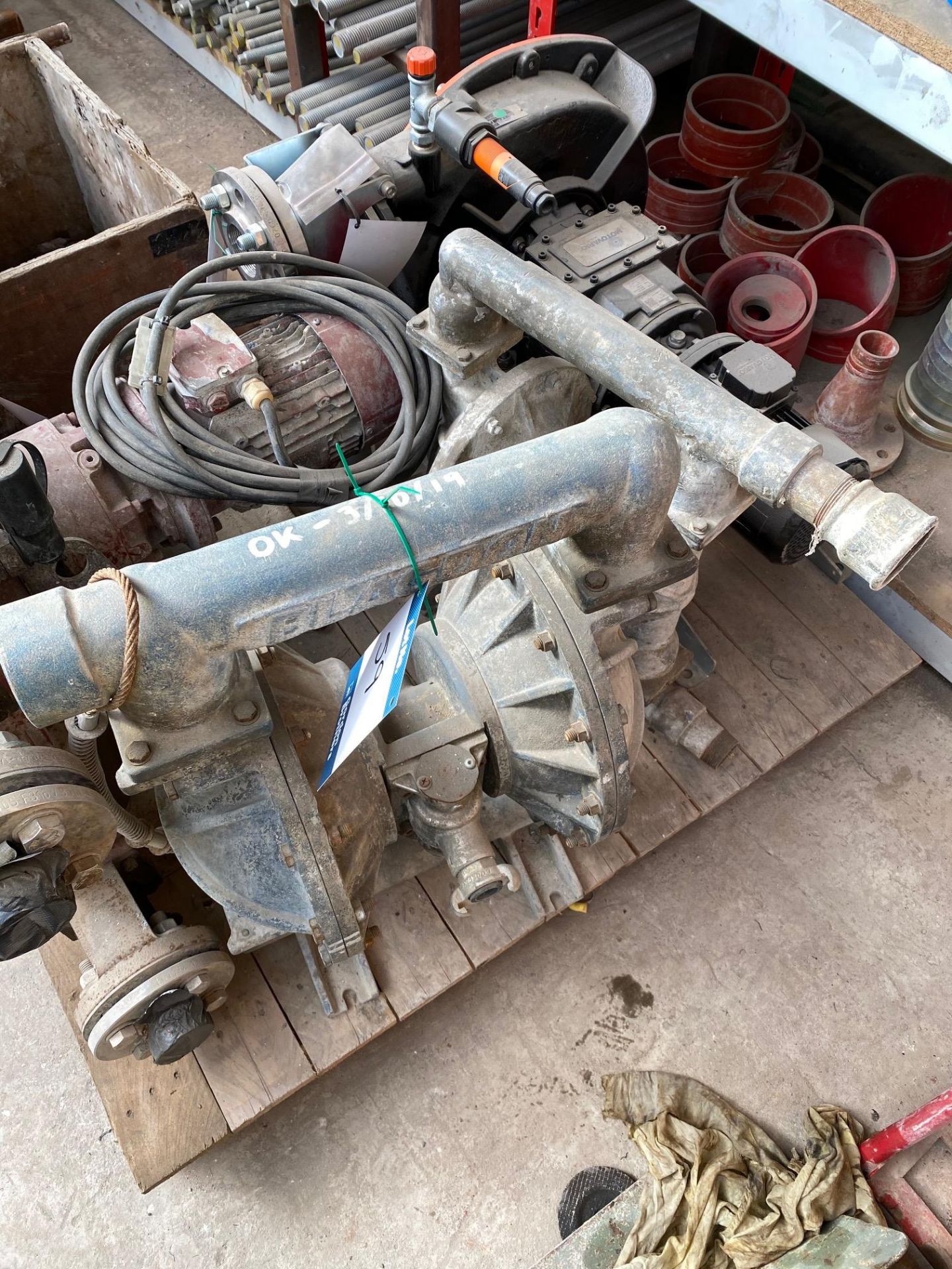2x Unbranded pneumatic diaphragm pumps - Lot Available For Collection Now. - Lot Available For