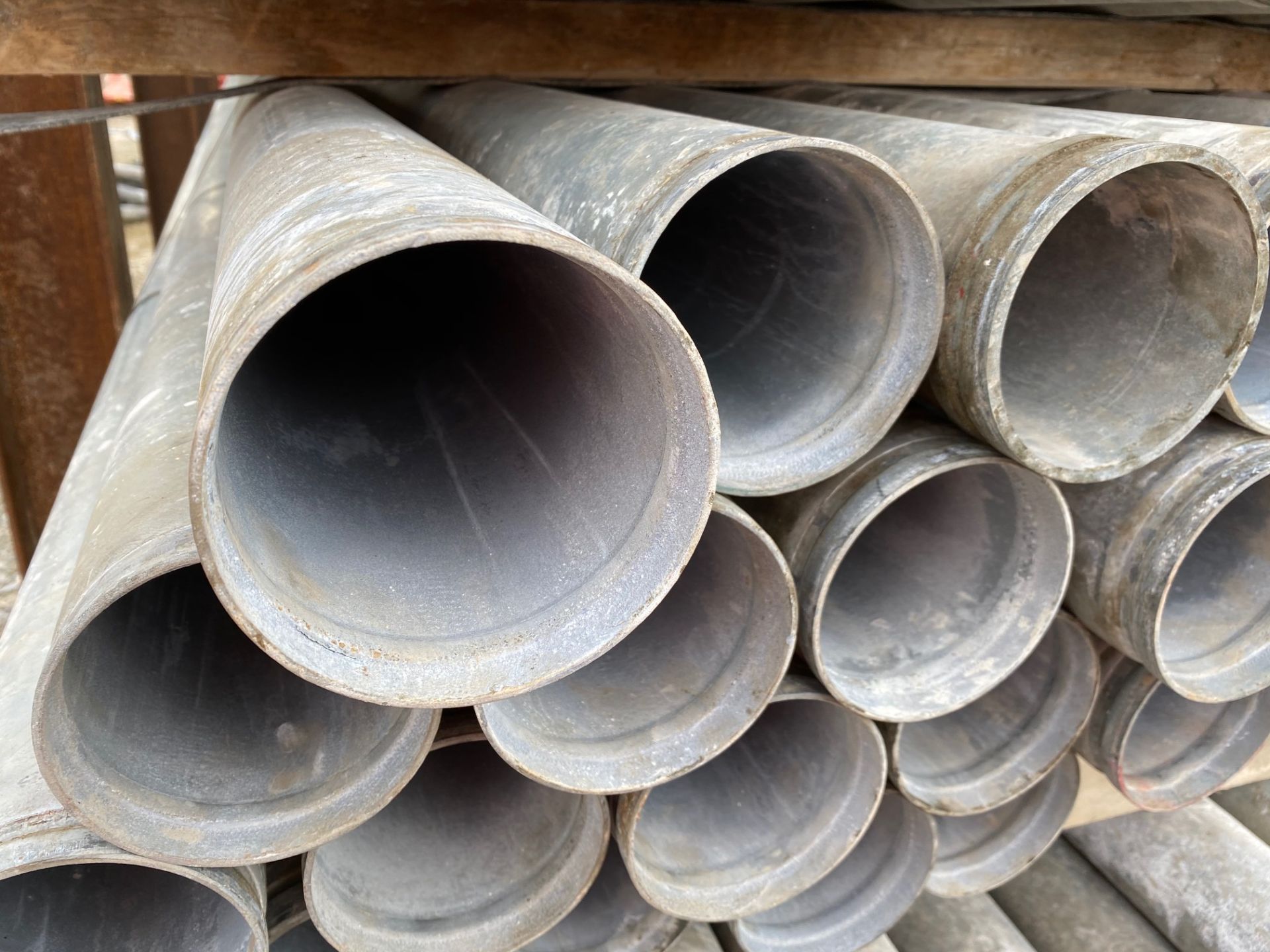 Approx. 300 x Galvanised Pipe Sections, Pre-Used On The Tunnel Boring Machine, Approx. Size Each - Image 3 of 4