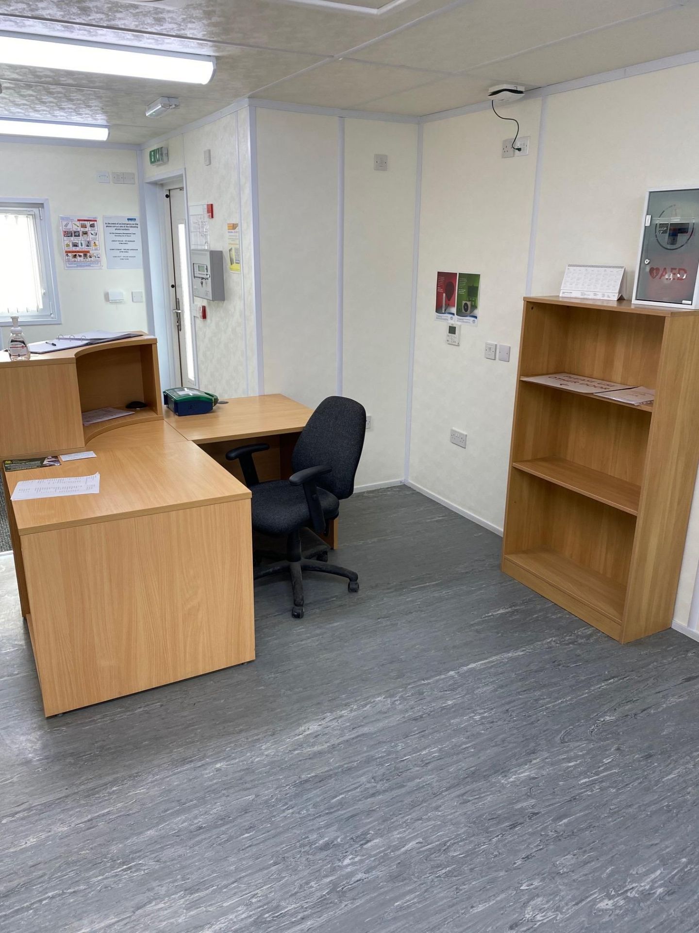 The Modular Building Furniture Throughout the Building Including: Reception Desk Light Oak - Image 3 of 24