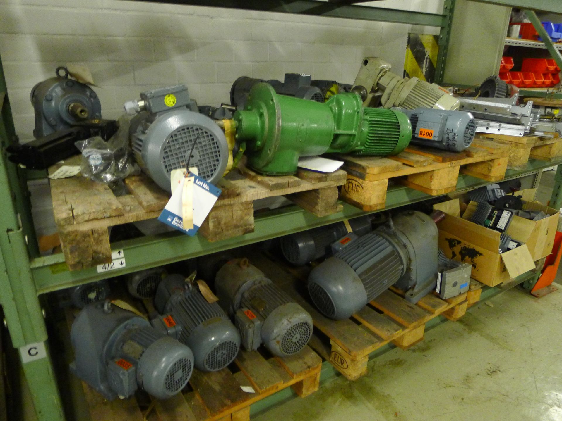 Contents to Racking Bay 4 to Include 31 SEW, ZAE Assorted Pumps, Motors and Drives (Dismantling - Image 2 of 3
