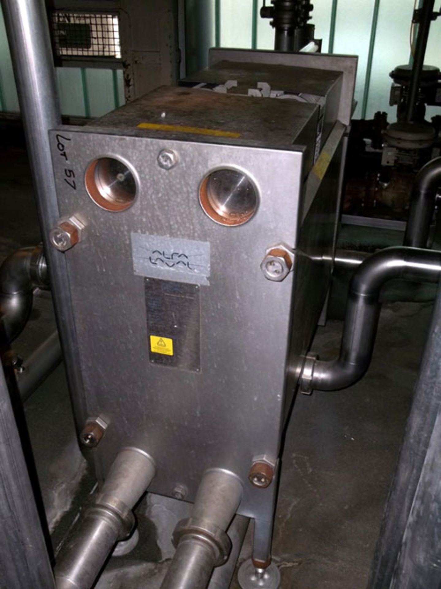 Alfa Laval type M10-BFHC. stainless steel plate heat exchanger . Max. working pressure 16 bar at a