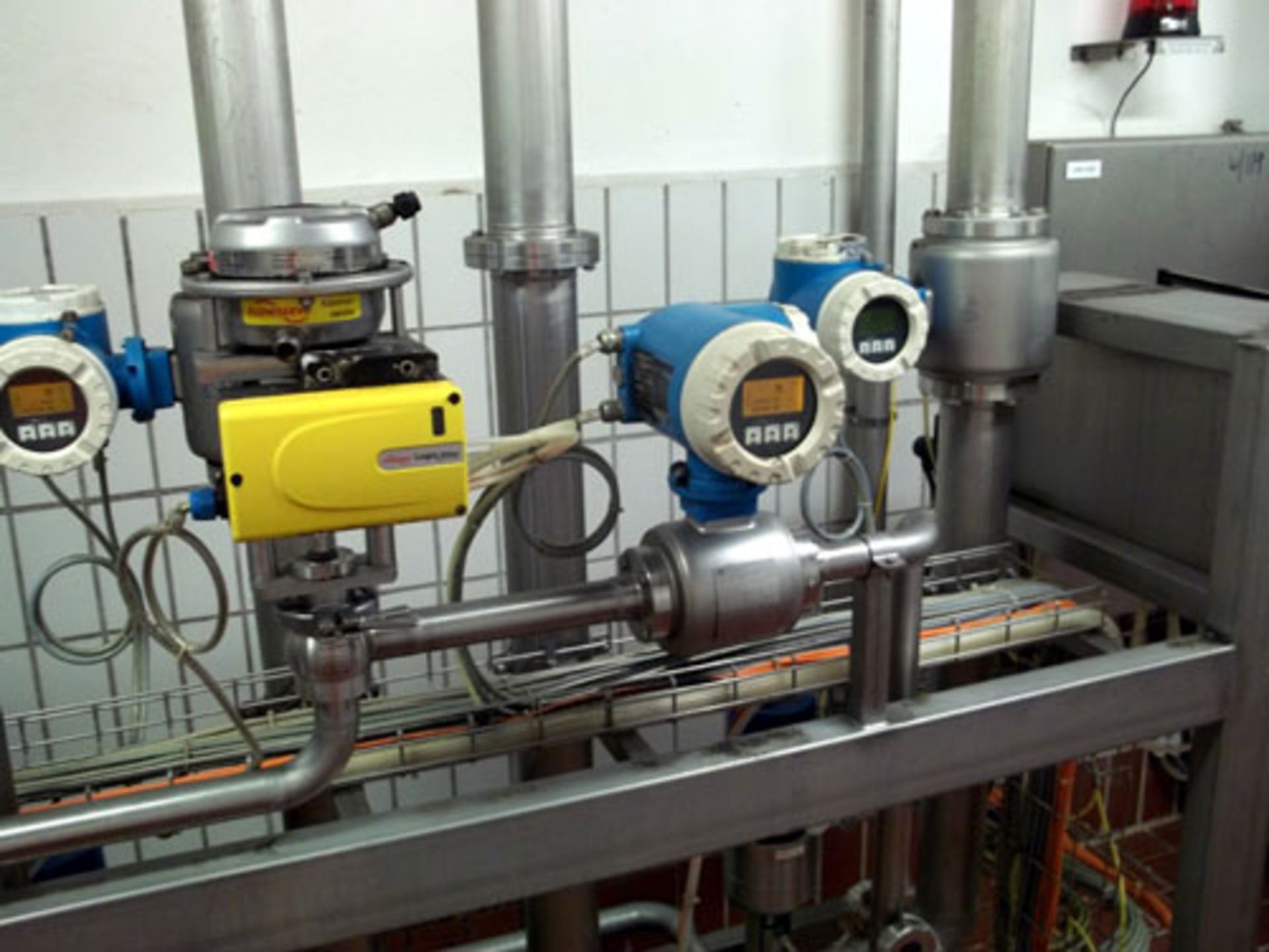 Flow Metering Skid Consisting Of: (6) Endress+Hauser flow meters, (1) panel, miscellaneous piping - Image 3 of 6