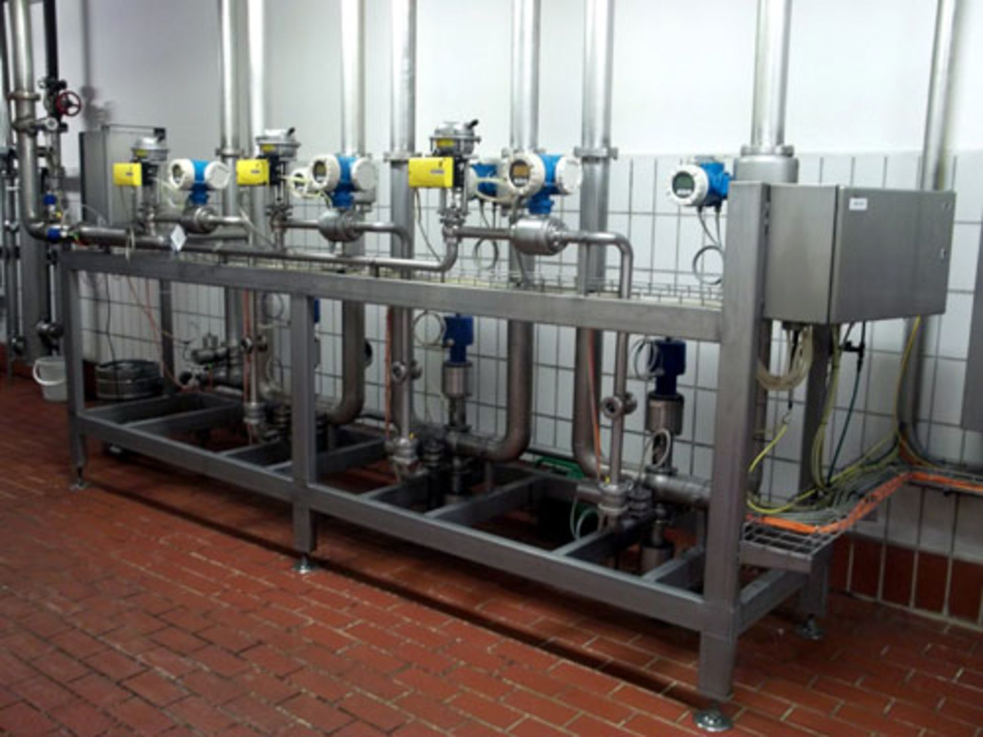 Flow Metering Skid Consisting Of: (6) Endress+Hauser flow meters, (1) panel, miscellaneous piping - Image 2 of 6