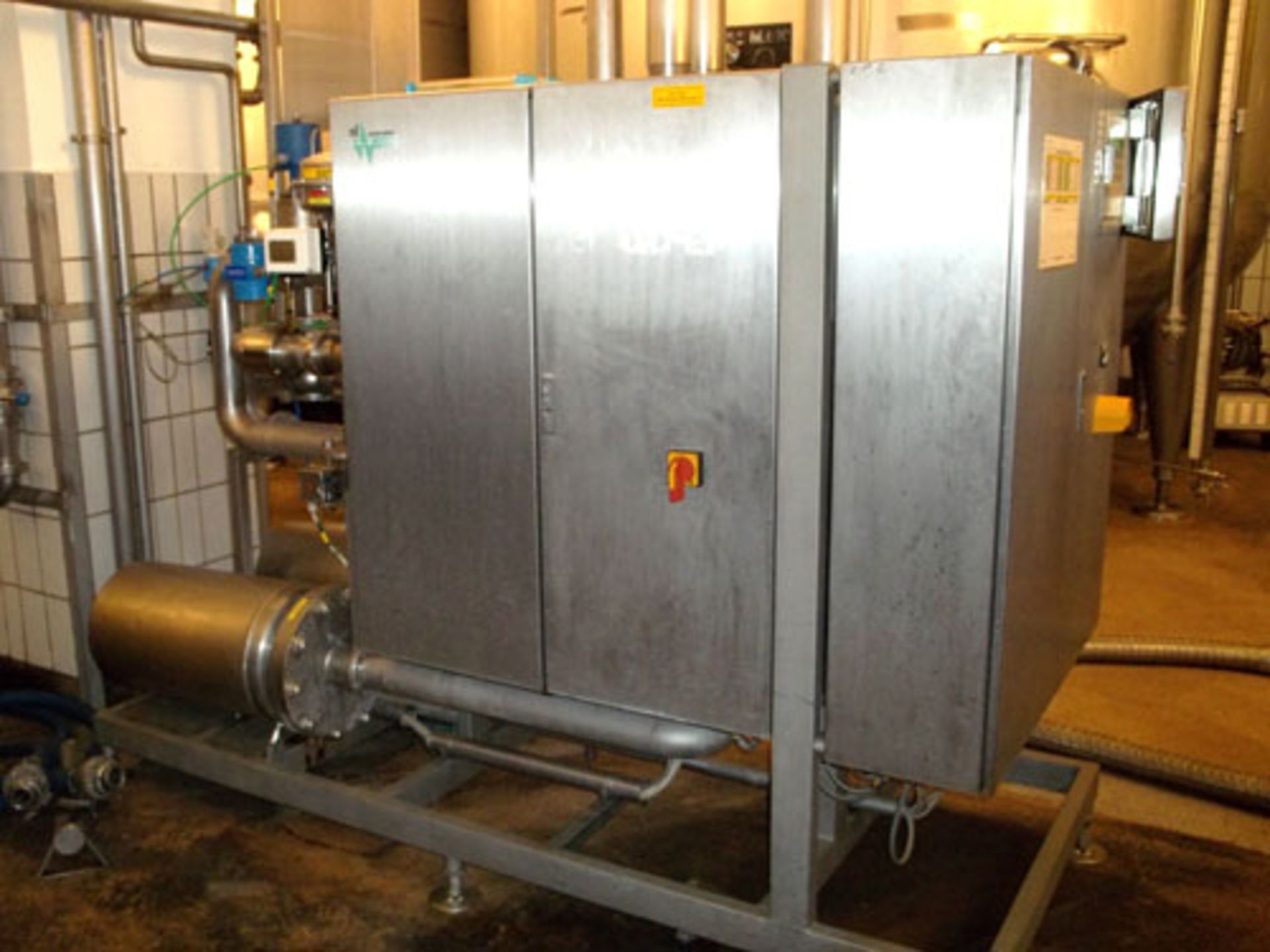 Transfer Station, Stainless Steel. Consisting of: (2) Fristam centrifugal pumps, transfer panel, - Image 3 of 7