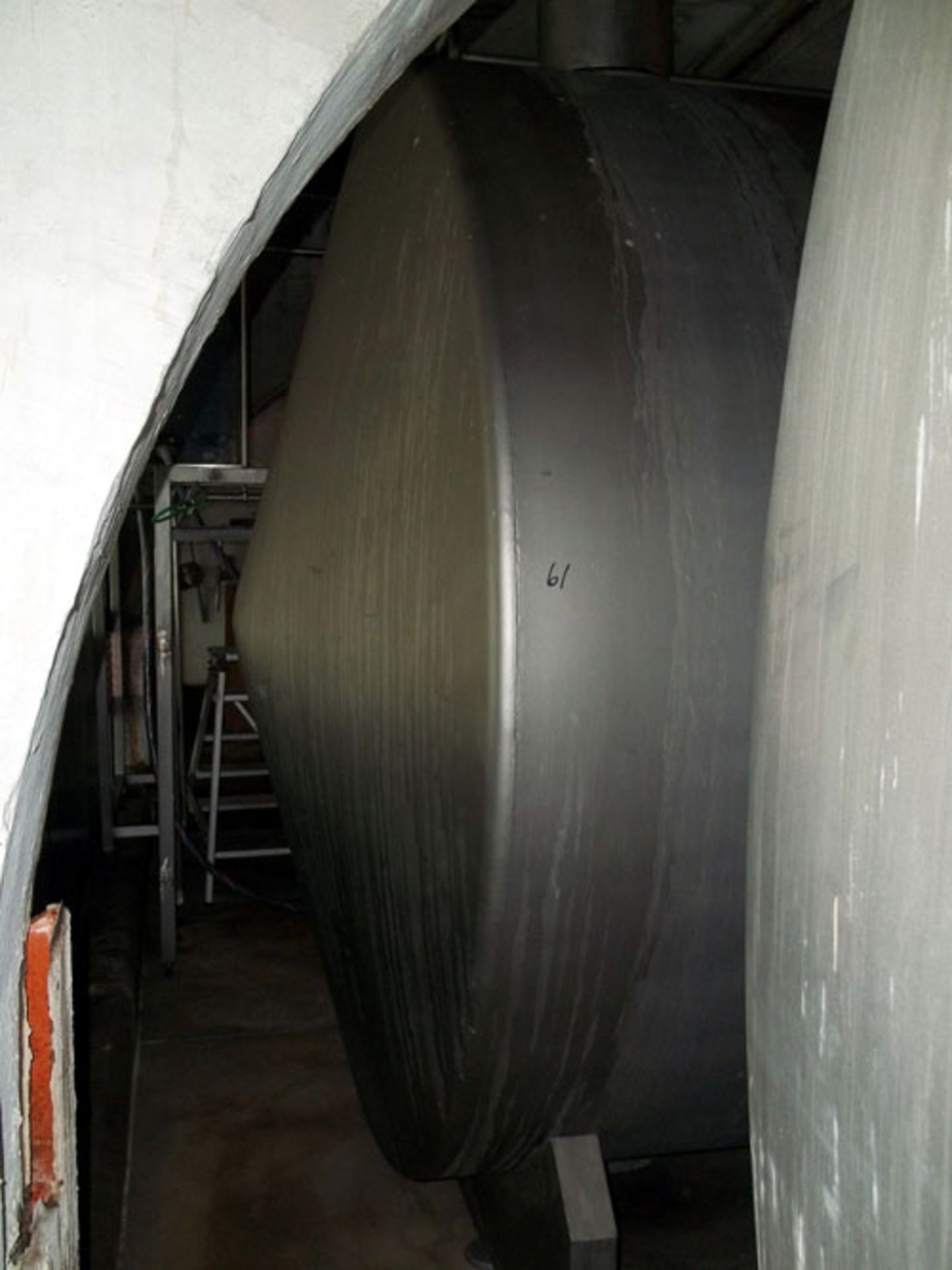 Tuchenhagen stainless steel 19500 liter (5158 gallon) capacity CIP tank Horizontal on legs. New 1995 - Image 4 of 4