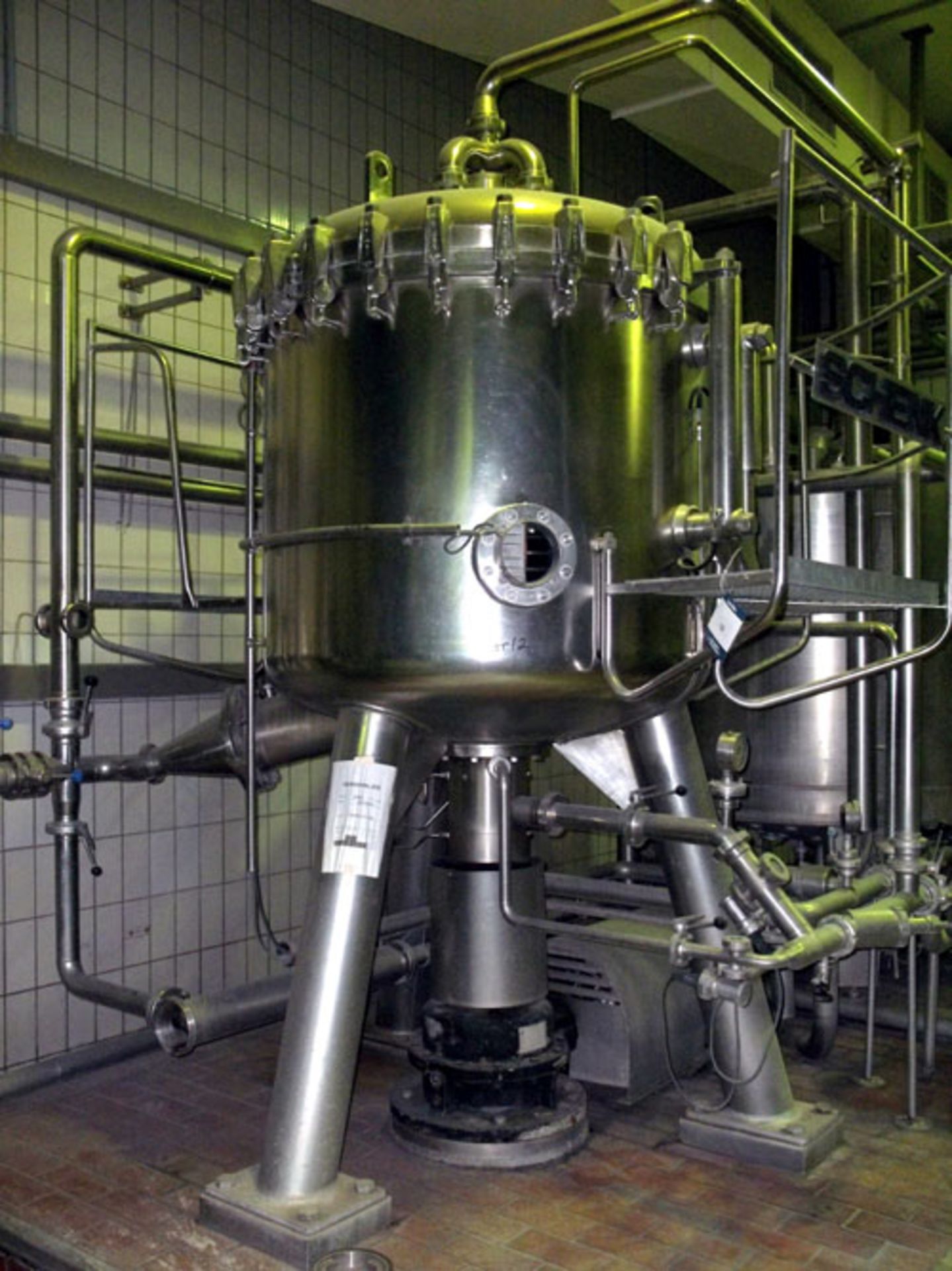 Schenk Kieselguhr Centrifugal Discharge Precoat Filter, Type ZHF-S 30, Stainless Steel. - Image 2 of 7